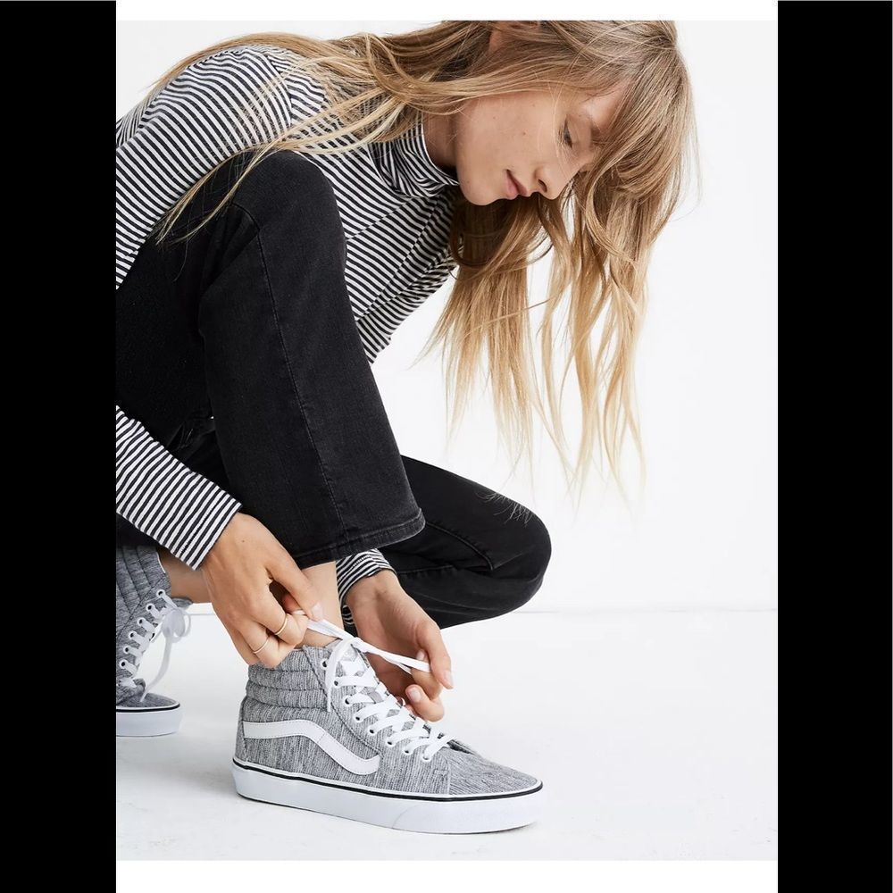 Vans® Unisex Sk8-Hi High-Top Sneakers In Grey Rib